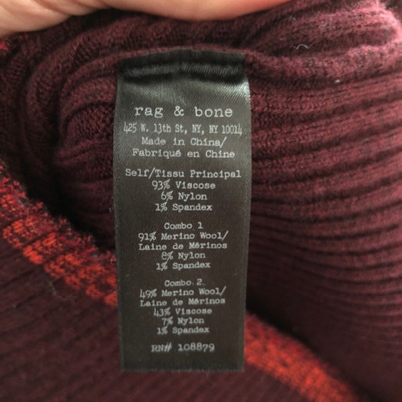 Rag & Bone Midnight Navy Merino Wool Dress - Picture 4 of 4